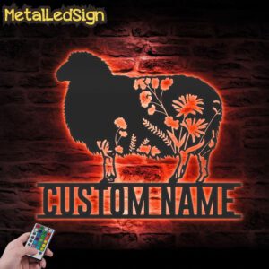 Custom-WildFlower-Sheep-Metal-Wall-Art-LED-Light-7.jpg