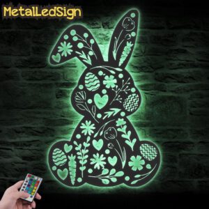 Cute-Floral-Rabbit-Metal-Wall-Art-LED-Light-7.jpg
