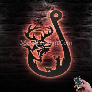 Deer-Duck-And-Fish-Hunting-Metal-Wall-Art-Led-Light-5-1.jpg