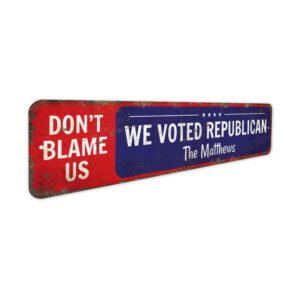 Dont-Blame-Us-We-Voted-Republican-Premium-Quality-Rustic-Metal-Sign-3.jpg