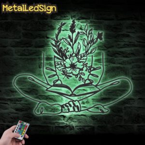 Floral-Book-Reading-Line-Art-Metal-Wall-Art-LED-Light-5.jpg