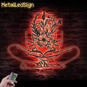 Floral-Book-Reading-Line-Art-Metal-Wall-Art-LED-Light-7.jpg
