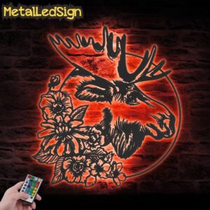 Floral-Moose-Alternative-Metal-Wall-Art-LED-Light-5.jpg