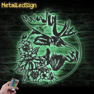 Floral-Moose-Alternative-Metal-Wall-Art-LED-Light-7.jpg