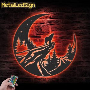 Floral-Wolf-On-The-Srescent-Moon-Sunflower-Metal-Wall-Art-LED-Light-5.jpg