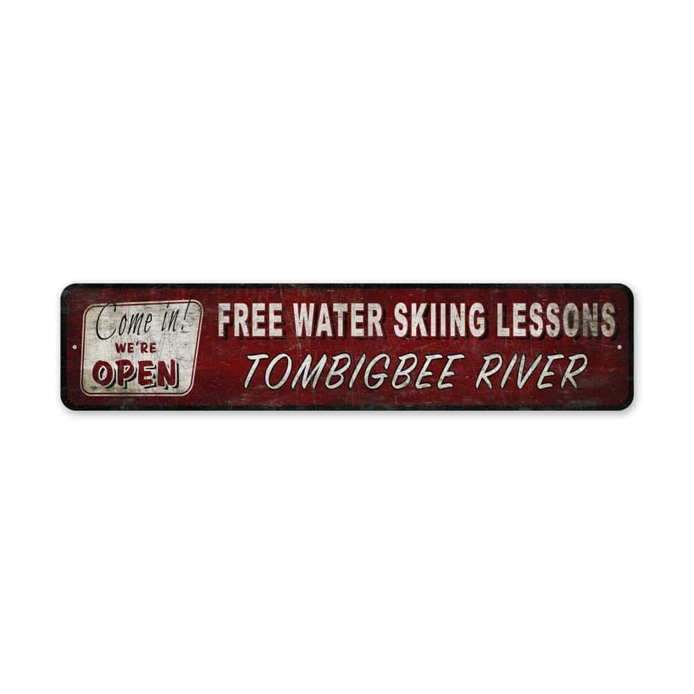 Free-Water-Ski-Lesson-Premium-Quality-Rustic-Metal-Sign-2.jpg
