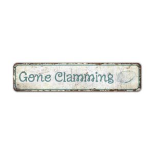 Gone-Clamming-Sign-Premium-Quality-Rustic-Metal-Sign-2.jpg