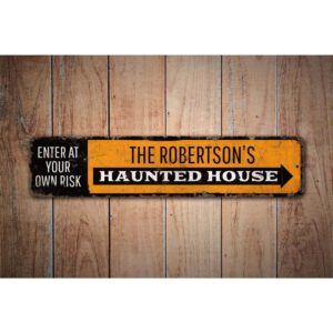 Hunted-House-Caution-Premium-Quality-Rustic-Metal-Sign-Images-1.jpg