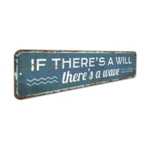 If-Theres-a-Will-Theres-Wave-Sign-Premium-Quality-Rustic-Metal-Sign-3.jpg