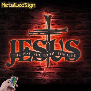 Jesus-The-Way-The-Truth-The-Life-Metal-Wall-Art-LED-Light-5.jpg