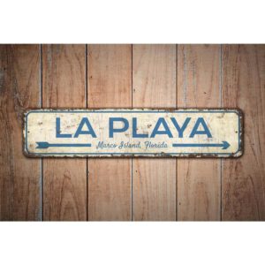 La-Playa-Sign-Premium-Quality-Rustic-Metal-Sign-Images.jpg