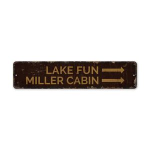 Lake-Fun-Arrow-Sign-Premium-Quality-Rustic-Metal-Sign-2.jpg