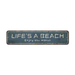 Lifes-a-Beach-Enjoy-The-Waves-Premium-Quality-Rustic-Metal-Sign-2.jpg
