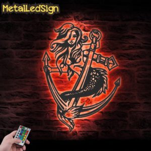 Mermaid-Girl-Fish-Tail-Boat-Anchor-Metal-Wall-Art-LED-Light-5.jpg