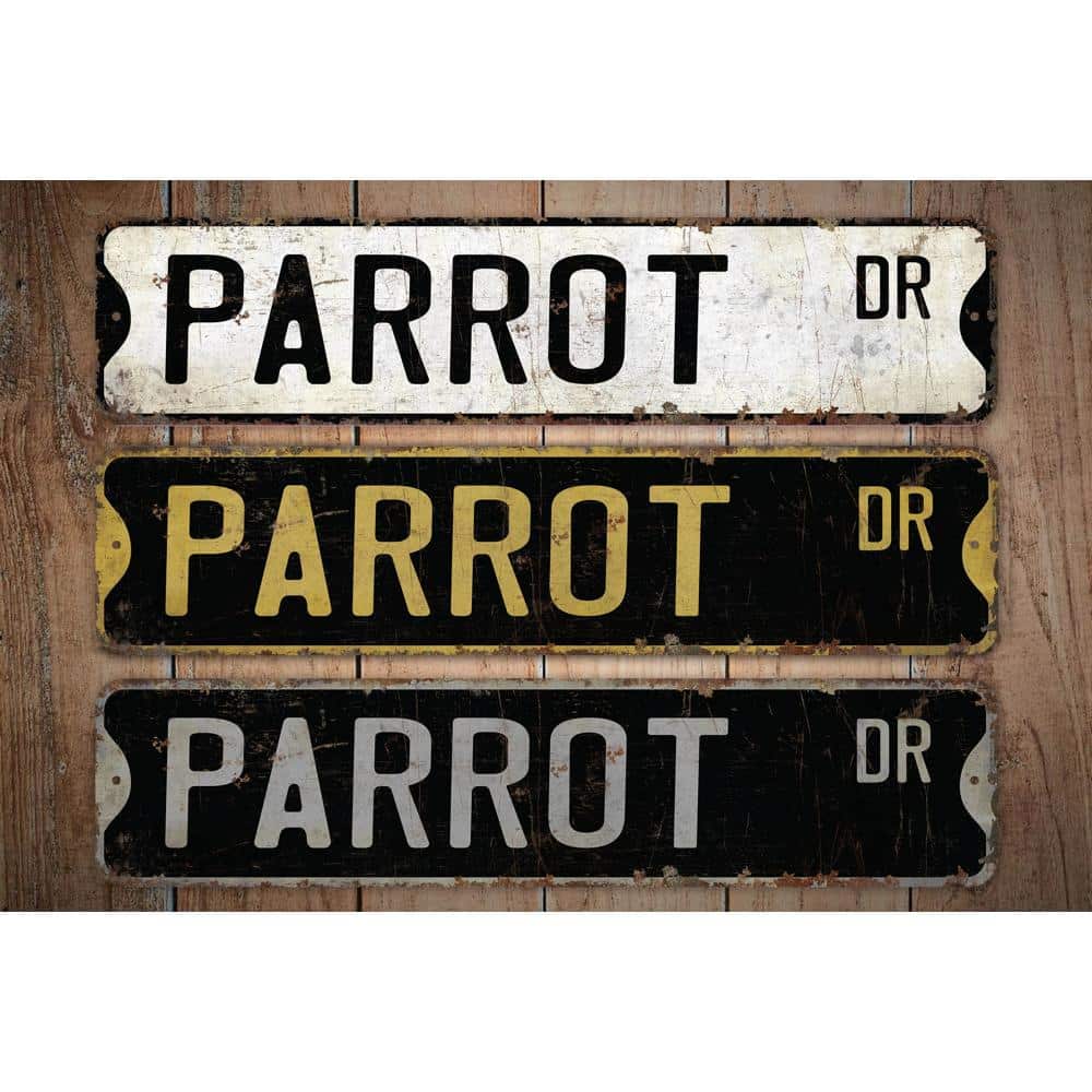 Parrot-Premium-Quality-Rustic-Metal-Sign-Images.jpg