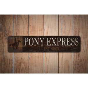 Pony-Express-Sign-Pony-Express-EST-Date-Premium-Quality-Rustic-Metal-Sign-Images.jpg