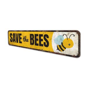 Save-The-Bees-Sign-Premium-Quality-Rustic-Metal-Sign-4.jpg