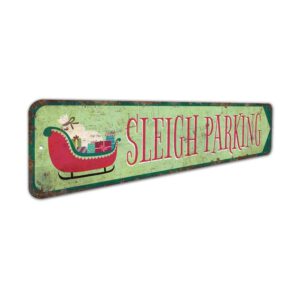 Sleigh-Parking-Sign-Premium-Quality-Rustic-Metal-Sign-3.jpg