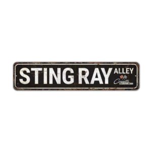 Sting-Ray-Alley-Sign-Premium-Quality-Rustic-Metal-Sign-2.jpg