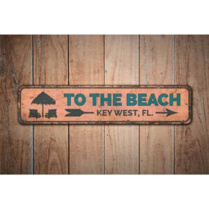 To-The-Beach-Sign-Premium-Quality-Rustic-Metal-Sign-Images-1.jpg