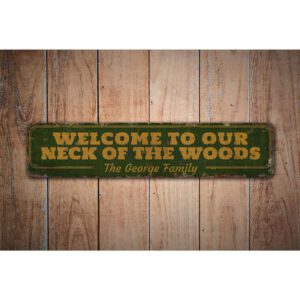 Welcome-To-Our-Neck-Of-The-Woods-Premium-Quality-Rustic-Metal-Sign-Images.jpg