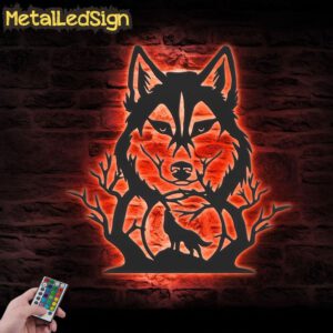 Wolf-In-Forest-Metal-Wall-Art-LED-Light-5-1.jpg